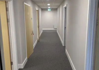 Internal corridors refurbished at Kingsway Medical Centre Luton