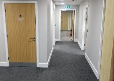 Internal corridors refurbished at Kingsway Medical Centre Luton